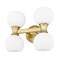 Z-Lite Artemis Vanity, 4-Light, 6.5 In.W x 13 In.L x 10.75 In.H, Modern Gold/Matte Opal 494-4V-MGLD - alternate 8